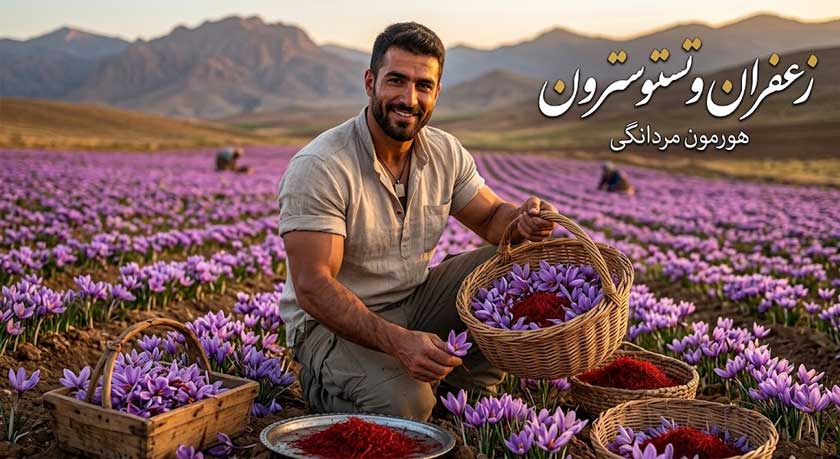 فواید زعفران برای مردان (قدرت جنسی + اسپرم) + طریقه مصرف 5 زعفران و تستسترون؛ هورمون مردانگی